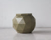 Geometric Decor Jar-Lidded Concrete Spice Salt Cellar-Olive Green Geomeric Home Decor Art-Housewarming Gift - Flesh & Blooms